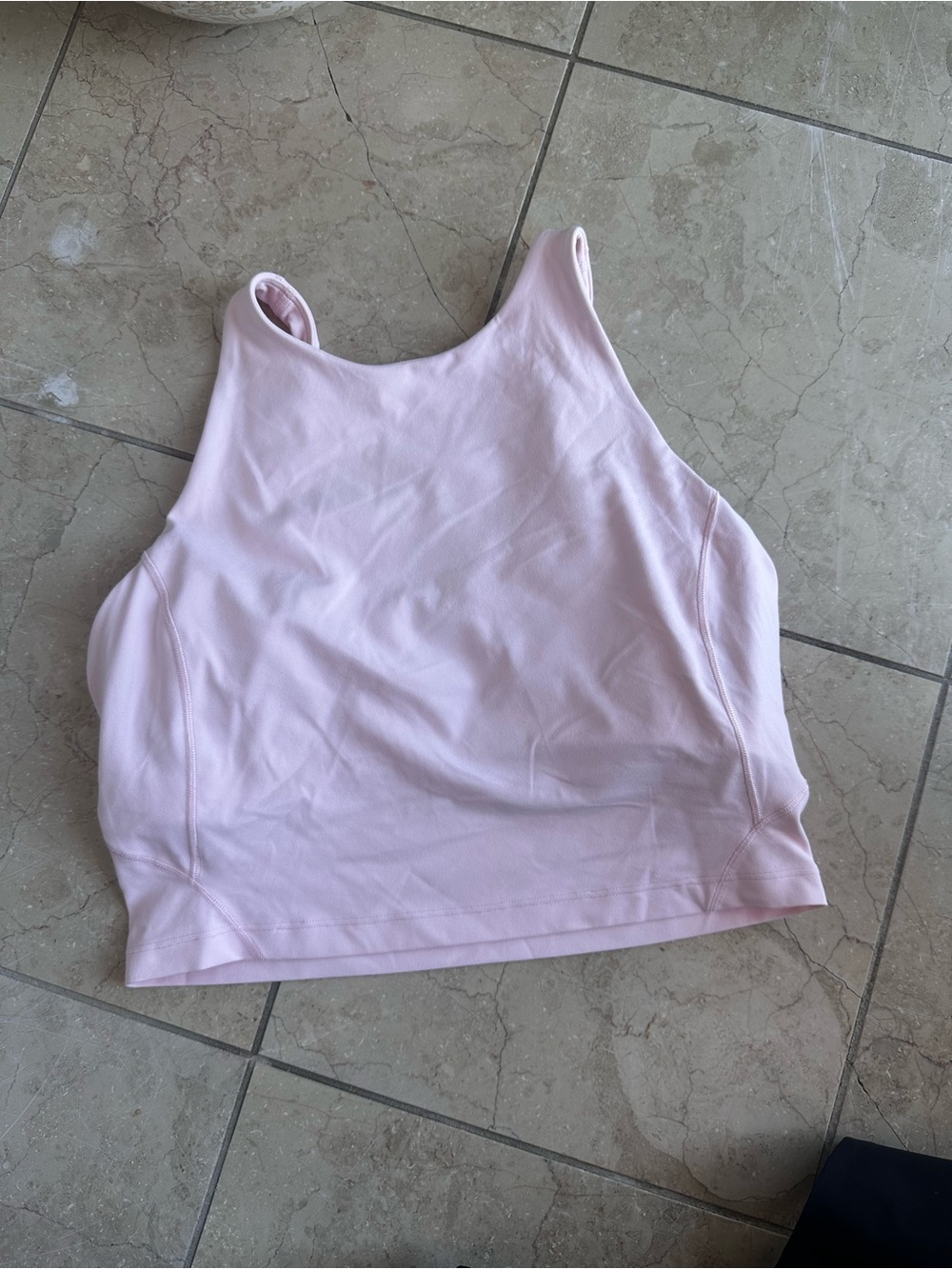 lululemon athletica Light Pink High Neck Tank size 10